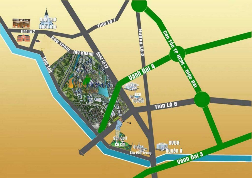 Vị trí Vinhomes Tân Mỹ